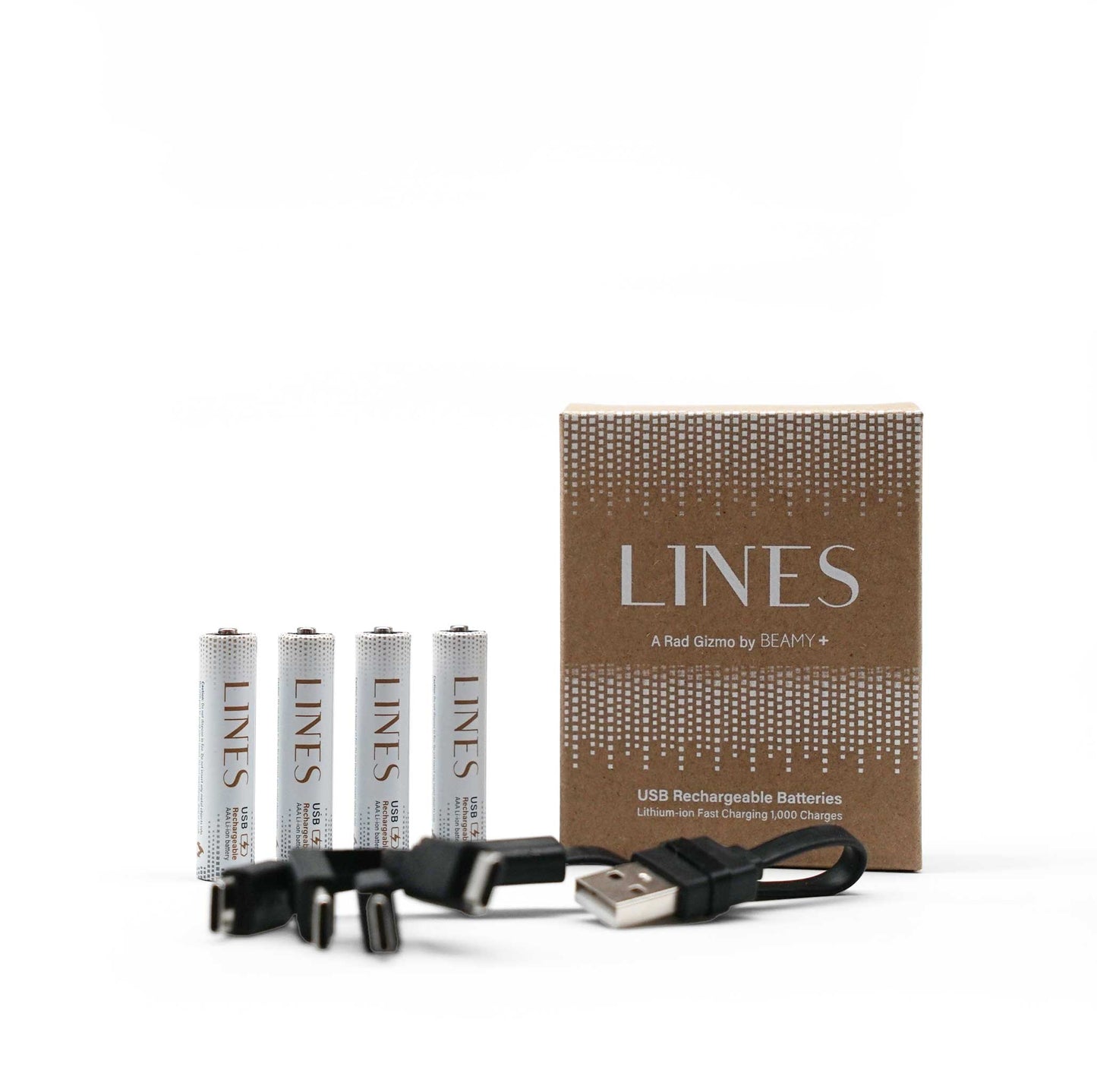 3 Pack Bundle AAA USB-C Rechargeable Batteries