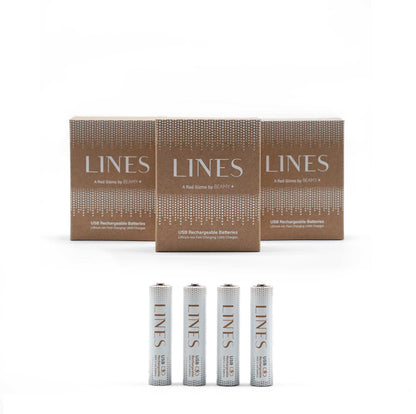 3 Pack Bundle AAA USB-C Rechargeable Batteries
